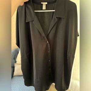 Women’s faux silk blouse